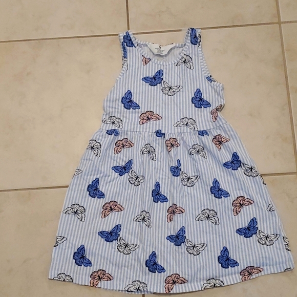 EUC H&M kids butterfly dress 4/5T - Picture 1 of 2